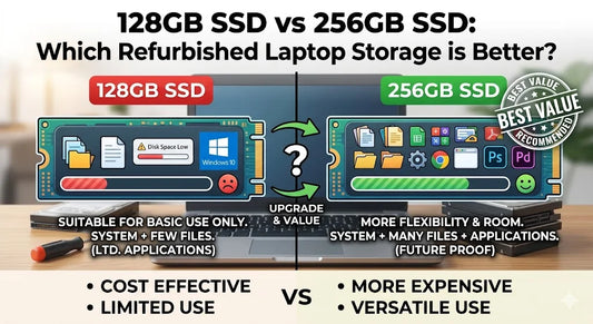 128GB SSD vs 256GB SSD Which Refurbished Laptop Storage is Better