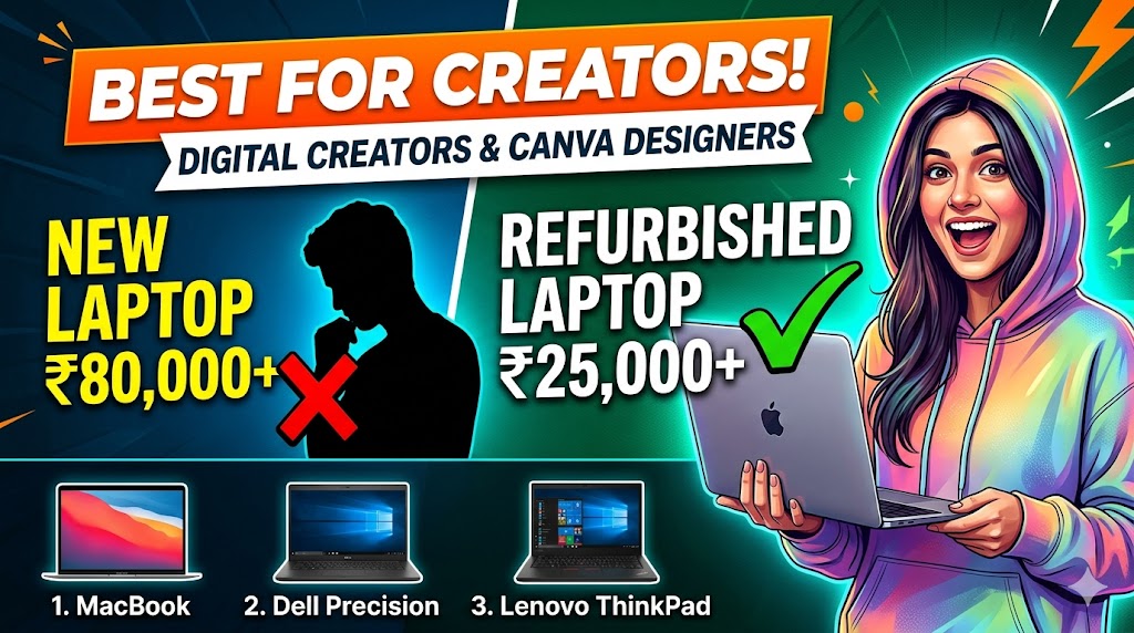 Best Refurbished Laptops for Digital Creators & Canva Designers