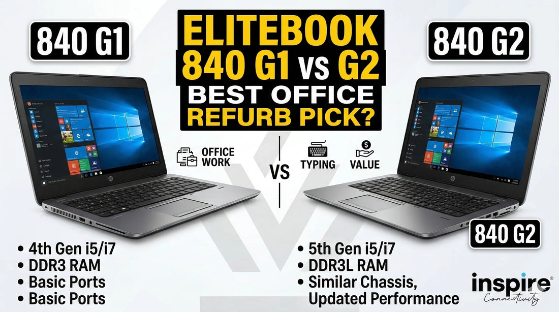 HP EliteBook 840 G1 vs G2 – Best Refurbished Pick for Office Work