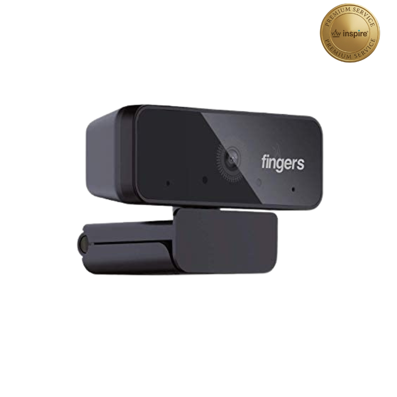 Fingers 720 Hi-Res HD Webcam | Built-in Mic & Auto-Light Correction