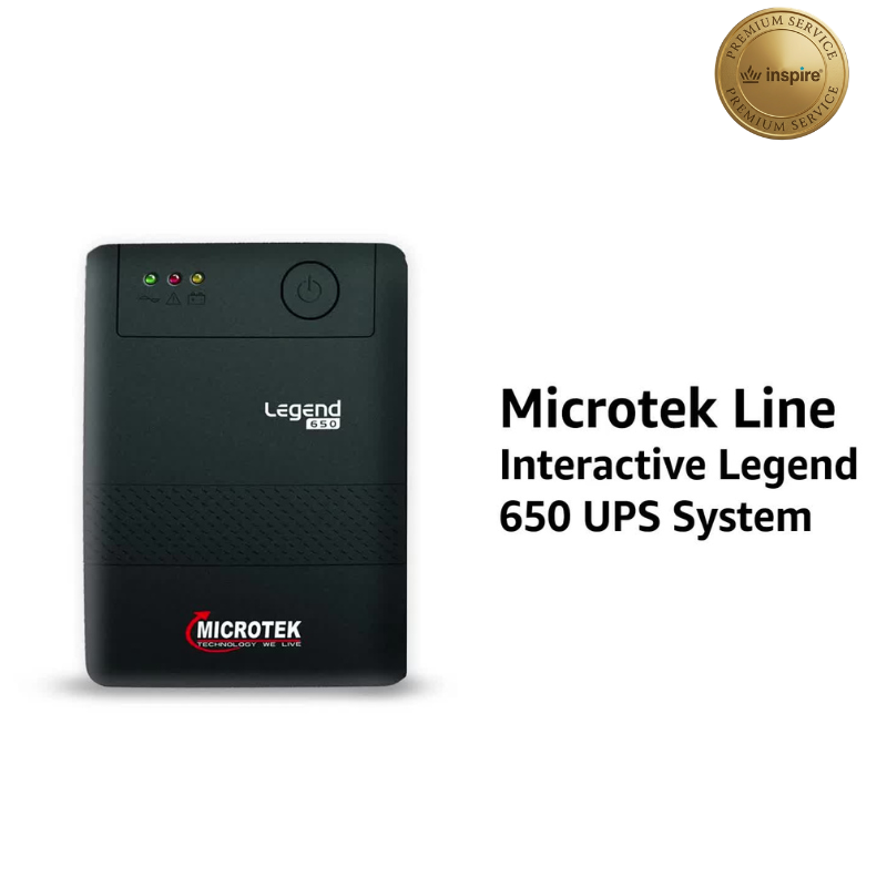 Microtek Legend 650 UPS | 650VA Line Interactive Power Backup