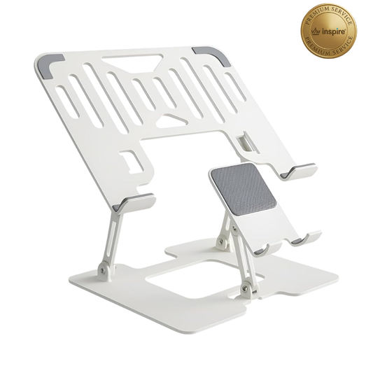 Dyazo Adjustable Laptop Stand - Foldable Ergonomic Aluminum Stand for Laptops and Notebooks