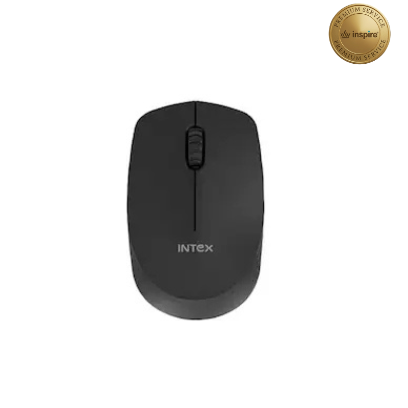 Intex Power+ Wireless Optical Mouse - Ergonomic High-Precision Wireless Mouse with USB Receiver