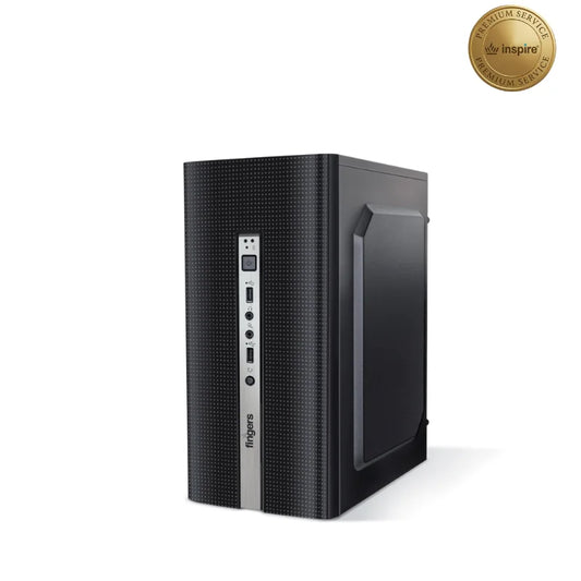Fingers Turbo Mini Desktop Cabinet - Compact Mini Tower PC Case with USB Ports and Power Button