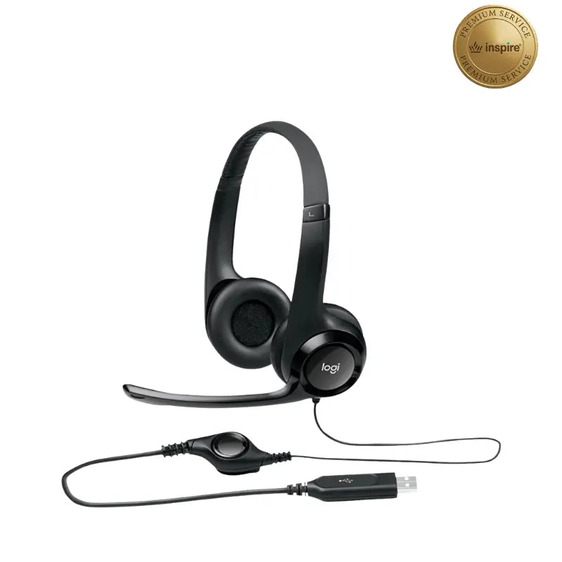 Logitech H390 Wired USB Headset with Microphone and In-Line Controls