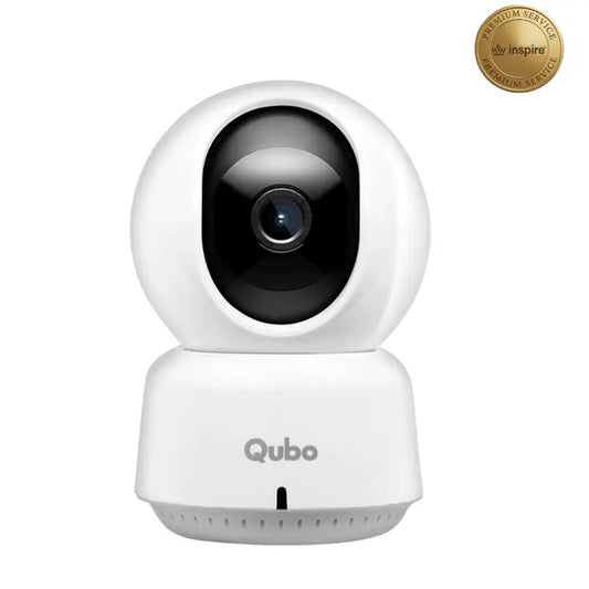 Qubo Smart Cam 360 WiFi Camera - 360 Degree Rotating Indoor Security Camera with WiFi Connectivity