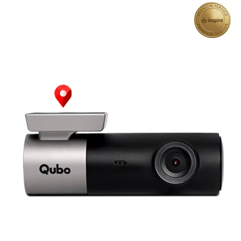 Qubo Dashcam Pro GPS - Full HD Dash Camera with GPS Tracking and Night Vision for Cars