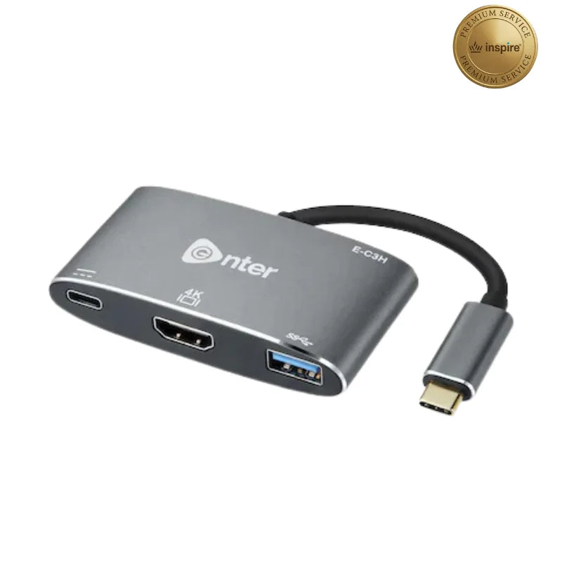 Enter E-C3H Type-C 3 In 1 Hub